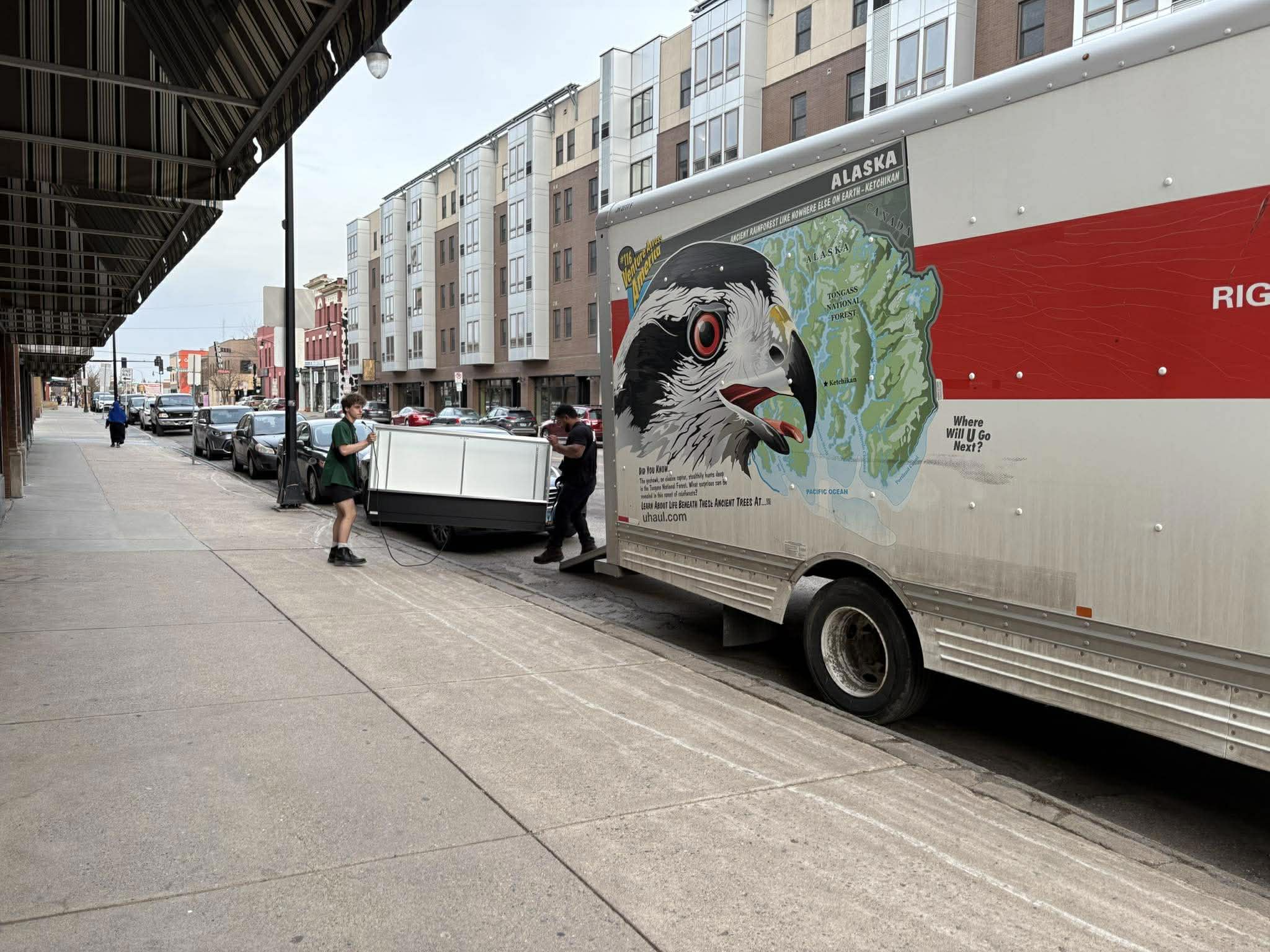 Dakota Moving truck loaded and ready for a Fargo move